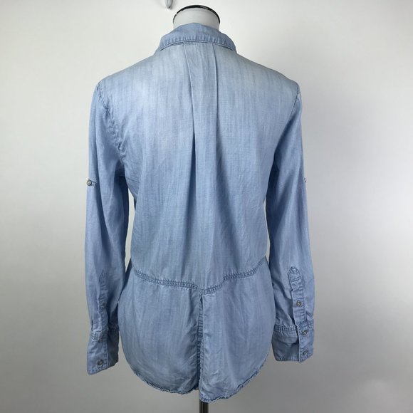 Cloth & Stone Lyocell Button Down Shirt #196 - Picture 4 of 8